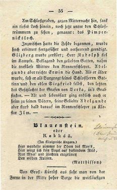 Bild der Seite - 35 - in Ruinen - oder Taschenbuch zur Geschichte verfallener Ritterburgen und Schlösser nebst ihren Sagen, Legenden und Mährchen, Band 2