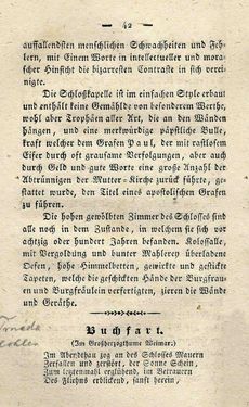 Bild der Seite - 42 - in Ruinen - oder Taschenbuch zur Geschichte verfallener Ritterburgen und Schlösser nebst ihren Sagen, Legenden und Mährchen, Band 2