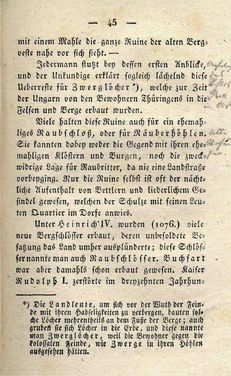 Bild der Seite - 45 - in Ruinen - oder Taschenbuch zur Geschichte verfallener Ritterburgen und Schlösser nebst ihren Sagen, Legenden und Mährchen, Band 2