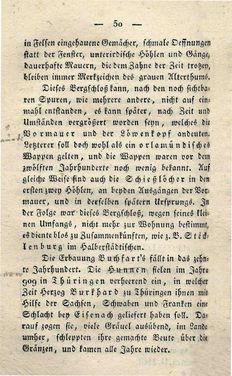 Bild der Seite - 50 - in Ruinen - oder Taschenbuch zur Geschichte verfallener Ritterburgen und Schlösser nebst ihren Sagen, Legenden und Mährchen, Band 2