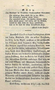 Image of the Page - 74 - in Ruinen - oder Taschenbuch zur Geschichte verfallener Ritterburgen und Schlösser nebst ihren Sagen, Legenden und Mährchen, Volume 2