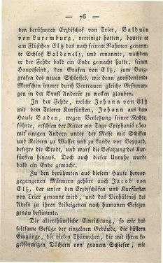 Bild der Seite - 76 - in Ruinen - oder Taschenbuch zur Geschichte verfallener Ritterburgen und Schlösser nebst ihren Sagen, Legenden und Mährchen, Band 2