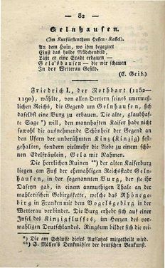 Bild der Seite - 82 - in Ruinen - oder Taschenbuch zur Geschichte verfallener Ritterburgen und Schlösser nebst ihren Sagen, Legenden und Mährchen, Band 2