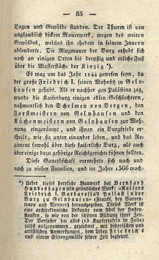 Bild der Seite - 85 - in Ruinen - oder Taschenbuch zur Geschichte verfallener Ritterburgen und Schlösser nebst ihren Sagen, Legenden und Mährchen, Band 2