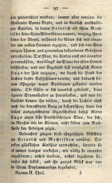 Bild der Seite - 97 - in Ruinen - oder Taschenbuch zur Geschichte verfallener Ritterburgen und Schlösser nebst ihren Sagen, Legenden und Mährchen, Band 2