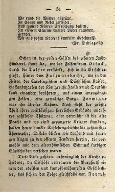 Bild der Seite - 31 - in Ruinen - oder Taschenbuch zur Geschichte verfallener Ritterburgen und Schlösser nebst ihren Sagen, Legenden und Mährchen, Band 3