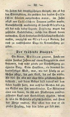 Bild der Seite - 38 - in Ruinen - oder Taschenbuch zur Geschichte verfallener Ritterburgen und Schlösser nebst ihren Sagen, Legenden und Mährchen, Band 3