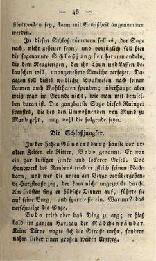 Bild der Seite - 45 - in Ruinen - oder Taschenbuch zur Geschichte verfallener Ritterburgen und Schlösser nebst ihren Sagen, Legenden und Mährchen, Band 3