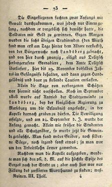 Bild der Seite - 73 - in Ruinen - oder Taschenbuch zur Geschichte verfallener Ritterburgen und Schlösser nebst ihren Sagen, Legenden und Mährchen, Band 3