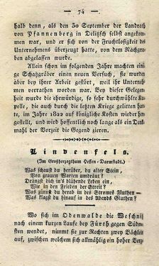 Bild der Seite - 74 - in Ruinen - oder Taschenbuch zur Geschichte verfallener Ritterburgen und Schlösser nebst ihren Sagen, Legenden und Mährchen, Band 3