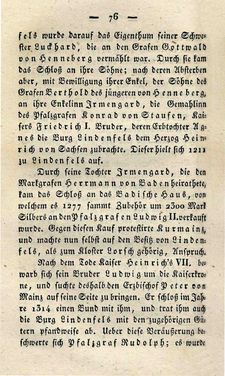 Bild der Seite - 76 - in Ruinen - oder Taschenbuch zur Geschichte verfallener Ritterburgen und Schlösser nebst ihren Sagen, Legenden und Mährchen, Band 3