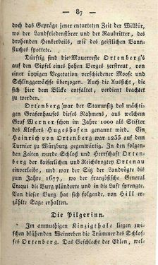Bild der Seite - 87 - in Ruinen - oder Taschenbuch zur Geschichte verfallener Ritterburgen und Schlösser nebst ihren Sagen, Legenden und Mährchen, Band 3