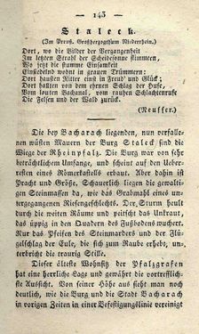 Bild der Seite - 143 - in Ruinen - oder Taschenbuch zur Geschichte verfallener Ritterburgen und Schlösser nebst ihren Sagen, Legenden und Mährchen, Band 3