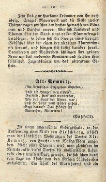 Bild der Seite - 10 - in Ruinen - oder Taschenbuch zur Geschichte verfallener Ritterburgen und Schlösser nebst ihren Sagen, Legenden und Mährchen, Band 4