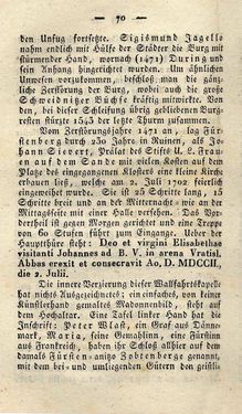 Image of the Page - 70 - in Ruinen - oder Taschenbuch zur Geschichte verfallener Ritterburgen und Schlösser nebst ihren Sagen, Legenden und Mährchen, Volume 4