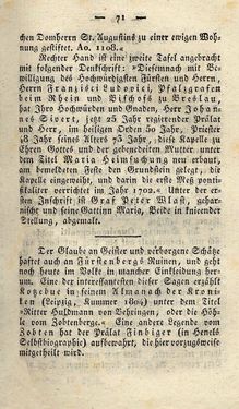 Image of the Page - 71 - in Ruinen - oder Taschenbuch zur Geschichte verfallener Ritterburgen und Schlösser nebst ihren Sagen, Legenden und Mährchen, Volume 4