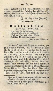 Image of the Page - 84 - in Ruinen - oder Taschenbuch zur Geschichte verfallener Ritterburgen und Schlösser nebst ihren Sagen, Legenden und Mährchen, Volume 4