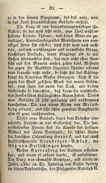 Image of the Page - 85 - in Ruinen - oder Taschenbuch zur Geschichte verfallener Ritterburgen und Schlösser nebst ihren Sagen, Legenden und Mährchen, Volume 4
