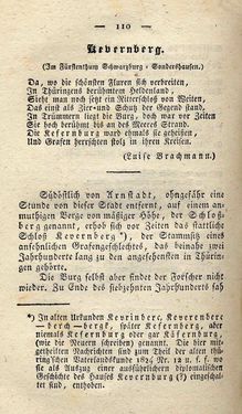 Bild der Seite - 110 - in Ruinen - oder Taschenbuch zur Geschichte verfallener Ritterburgen und Schlösser nebst ihren Sagen, Legenden und Mährchen, Band 4