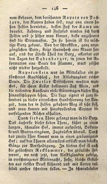 Bild der Seite - 146 - in Ruinen - oder Taschenbuch zur Geschichte verfallener Ritterburgen und Schlösser nebst ihren Sagen, Legenden und Mährchen, Band 4