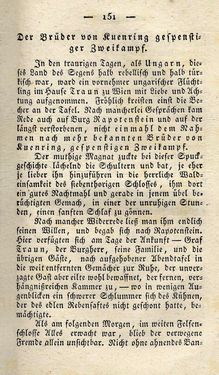 Bild der Seite - 151 - in Ruinen - oder Taschenbuch zur Geschichte verfallener Ritterburgen und Schlösser nebst ihren Sagen, Legenden und Mährchen, Band 4