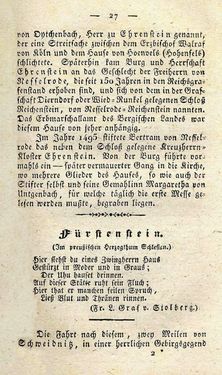 Bild der Seite - 27 - in Ruinen - oder Taschenbuch zur Geschichte verfallener Ritterburgen und Schlösser nebst ihren Sagen, Legenden und Mährchen, Band 5