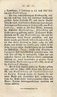 Bild der Seite - 40 - in Ruinen - oder Taschenbuch zur Geschichte verfallener Ritterburgen und Schlösser nebst ihren Sagen, Legenden und Mährchen, Band 5