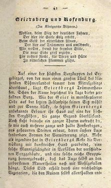 Bild der Seite - 41 - in Ruinen - oder Taschenbuch zur Geschichte verfallener Ritterburgen und Schlösser nebst ihren Sagen, Legenden und Mährchen, Band 5
