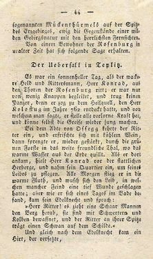 Bild der Seite - 44 - in Ruinen - oder Taschenbuch zur Geschichte verfallener Ritterburgen und Schlösser nebst ihren Sagen, Legenden und Mährchen, Band 5