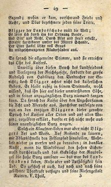 Bild der Seite - 49 - in Ruinen - oder Taschenbuch zur Geschichte verfallener Ritterburgen und Schlösser nebst ihren Sagen, Legenden und Mährchen, Band 5