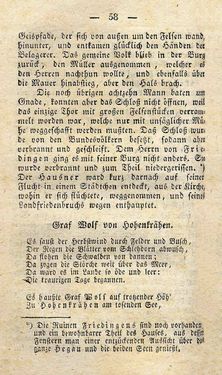 Bild der Seite - 58 - in Ruinen - oder Taschenbuch zur Geschichte verfallener Ritterburgen und Schlösser nebst ihren Sagen, Legenden und Mährchen, Band 5