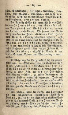 Bild der Seite - 67 - in Ruinen - oder Taschenbuch zur Geschichte verfallener Ritterburgen und Schlösser nebst ihren Sagen, Legenden und Mährchen, Band 5