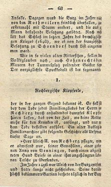 Bild der Seite - 68 - in Ruinen - oder Taschenbuch zur Geschichte verfallener Ritterburgen und Schlösser nebst ihren Sagen, Legenden und Mährchen, Band 5