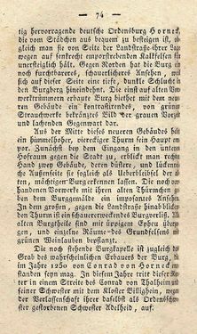 Bild der Seite - 74 - in Ruinen - oder Taschenbuch zur Geschichte verfallener Ritterburgen und Schlösser nebst ihren Sagen, Legenden und Mährchen, Band 5