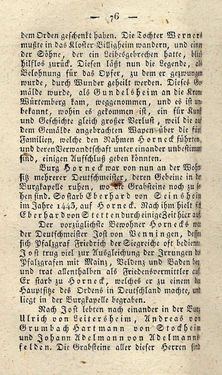 Bild der Seite - 76 - in Ruinen - oder Taschenbuch zur Geschichte verfallener Ritterburgen und Schlösser nebst ihren Sagen, Legenden und Mährchen, Band 5
