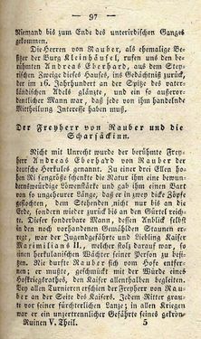 Bild der Seite - 97 - in Ruinen - oder Taschenbuch zur Geschichte verfallener Ritterburgen und Schlösser nebst ihren Sagen, Legenden und Mährchen, Band 5