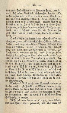 Bild der Seite - 125 - in Ruinen - oder Taschenbuch zur Geschichte verfallener Ritterburgen und Schlösser nebst ihren Sagen, Legenden und Mährchen, Band 5