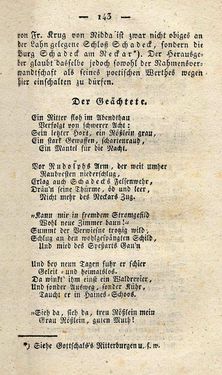 Image of the Page - 143 - in Ruinen - oder Taschenbuch zur Geschichte verfallener Ritterburgen und Schlösser nebst ihren Sagen, Legenden und Mährchen, Volume 5