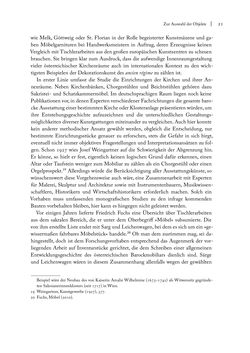 Bild der Seite - 21 - in Sakralmöbel aus Österreich - Von Tischlern und ihren Arbeiten im Zeitalter des Absolutismus, Band I: Östliche Landsteile