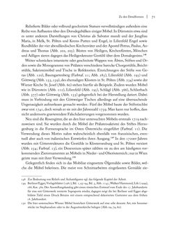 Image of the Page - 71 - in Sakralmöbel aus Österreich - Von Tischlern und ihren Arbeiten im Zeitalter des Absolutismus, Volume I: Östliche Landsteile