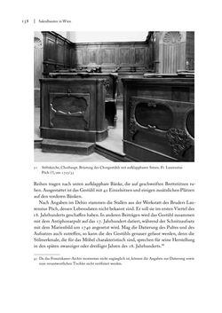 Image of the Page - 158 - in Sakralmöbel aus Österreich - Von Tischlern und ihren Arbeiten im Zeitalter des Absolutismus, Volume I: Östliche Landsteile
