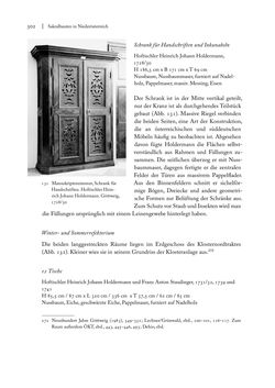 Image of the Page - 302 - in Sakralmöbel aus Österreich - Von Tischlern und ihren Arbeiten im Zeitalter des Absolutismus, Volume I: Östliche Landsteile