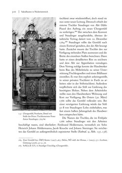 Image of the Page - 310 - in Sakralmöbel aus Österreich - Von Tischlern und ihren Arbeiten im Zeitalter des Absolutismus, Volume I: Östliche Landsteile