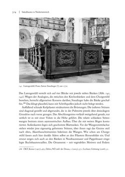 Image of the Page - 314 - in Sakralmöbel aus Österreich - Von Tischlern und ihren Arbeiten im Zeitalter des Absolutismus, Volume I: Östliche Landsteile