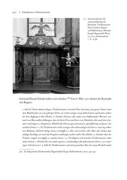 Image of the Page - 412 - in Sakralmöbel aus Österreich - Von Tischlern und ihren Arbeiten im Zeitalter des Absolutismus, Volume I: Östliche Landsteile