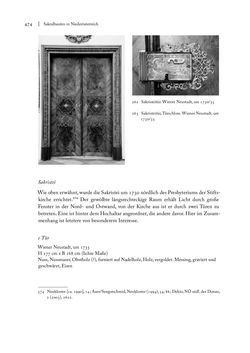 Image of the Page - 474 - in Sakralmöbel aus Österreich - Von Tischlern und ihren Arbeiten im Zeitalter des Absolutismus, Volume I: Östliche Landsteile