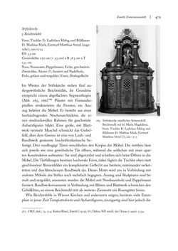 Image of the Page - 479 - in Sakralmöbel aus Österreich - Von Tischlern und ihren Arbeiten im Zeitalter des Absolutismus, Volume I: Östliche Landsteile