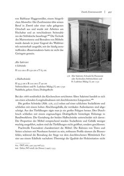 Image of the Page - 491 - in Sakralmöbel aus Österreich - Von Tischlern und ihren Arbeiten im Zeitalter des Absolutismus, Volume I: Östliche Landsteile