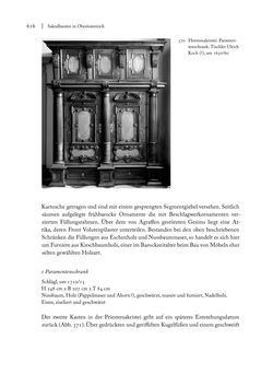 Image of the Page - 616 - in Sakralmöbel aus Österreich - Von Tischlern und ihren Arbeiten im Zeitalter des Absolutismus, Volume I: Östliche Landsteile