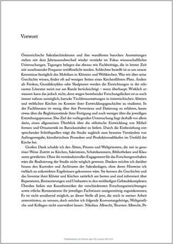 Bild der Seite - 11 - in Sakralmöbel aus Österreich - Von Tischlern und ihren Arbeiten im Zeitalter des Absolutismus, Band II: Kunstlandschaften im Norden, Süden und Westen